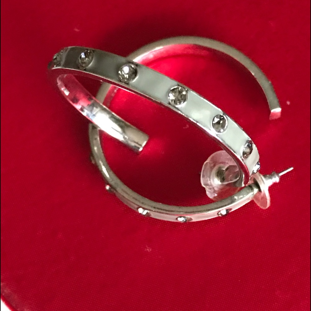 NWOT GIVENCHY Hoop Earring 1 3/4"